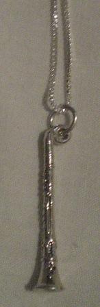 Silver Clarinet Pendant